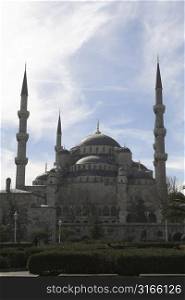 Blue mosque in Istanbul on a sunny day