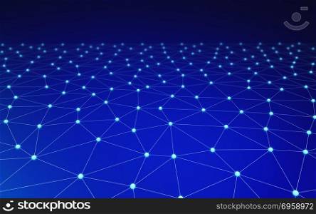 Blue network connection lines. Futuristic background for technol. Blue network connection lines. Futuristic background for technology concept, 3d abstract illustration. Blue network connection lines. Futuristic background for technology concept, 3d abstract illustration