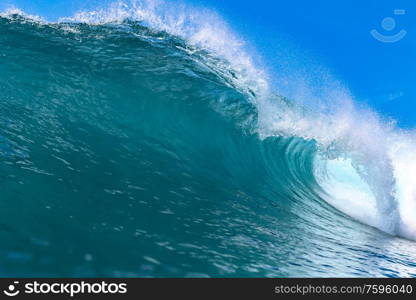 Blue ocean wave