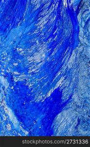 blue paint abstract texture background liquid mix