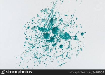 blue paint splatters