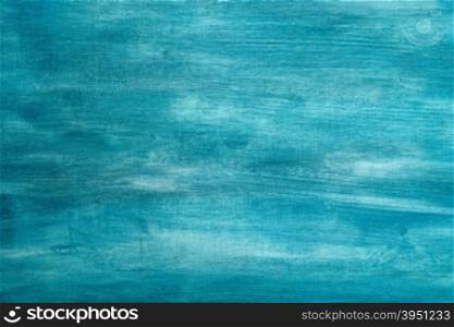 Blue painted artistic canvas background texture.