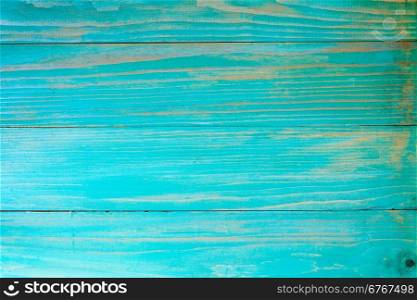 Blue painted old wooden wall as background
