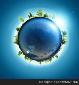 Blue planet. Abstract eco concept