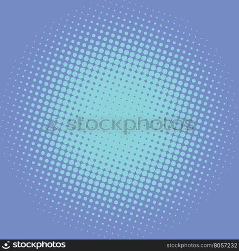 Blue pop art retro background with light effect, vector illustration