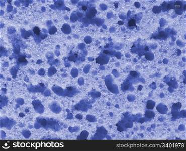 blue porous surface texture. material