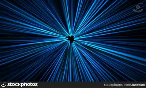 Blue rays abstract background (seamless loop)