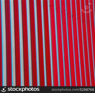 blue red abstract metal in englan london railing steel and background