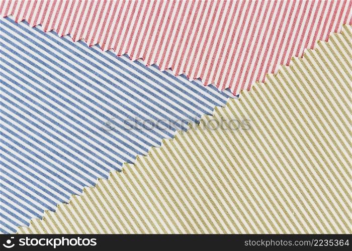 blue red green curved textile fabric background