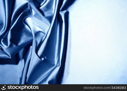 blue satin background closse up