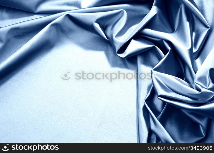 blue satin background closse up