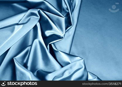 blue satin background closse up