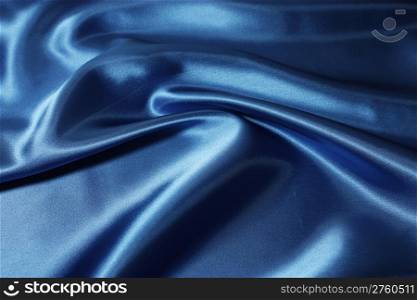 Blue satin fabric to be used as a background