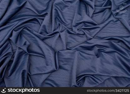 Blue satin textile background