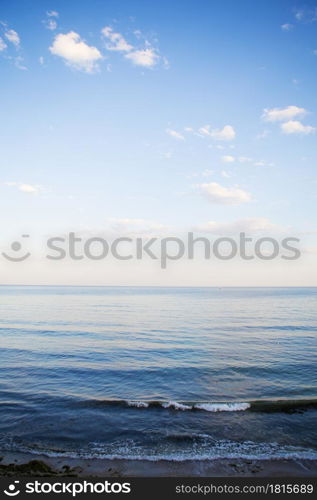 blue sea and beautiful clouds in the sky.. blue sea and beautiful clouds in the sky