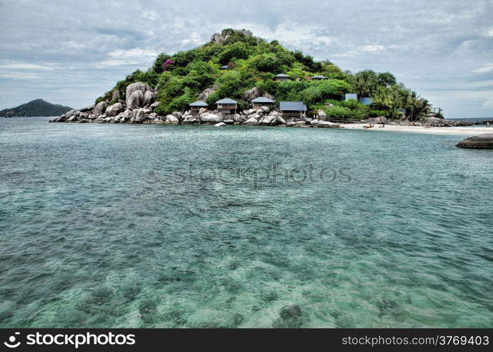 Blue sea and blue sky