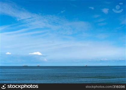 blue sea and blue sky, seascape and boats. seascape and boats, blue sea and blue sky