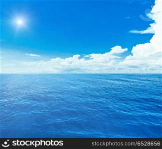 Blue sea and sky. Blue sea and sky. Sea summer shot. Blue sea and sky