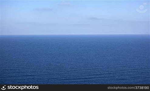Blue sea and sky horizon ,Santorini, Greece