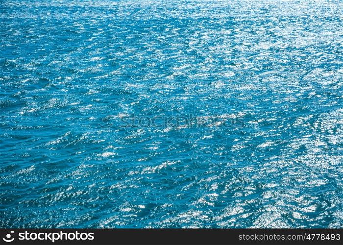 Blue sea for background. Natural water texture
