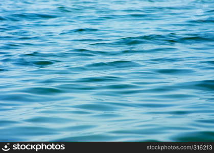 Blue sea water background