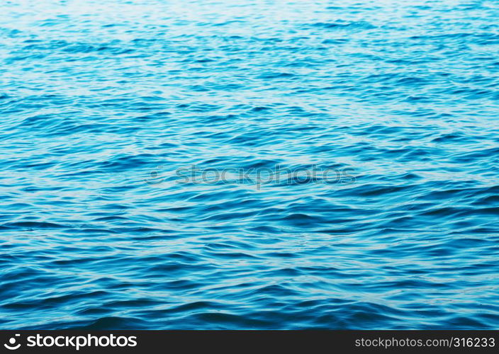 Blue sea water background