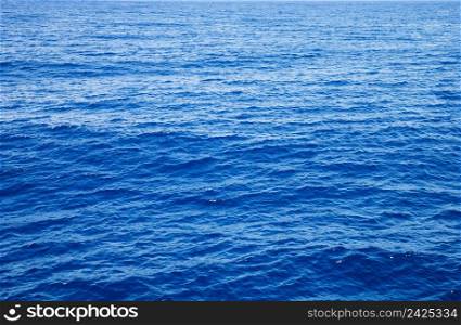 Blue sea water in calm