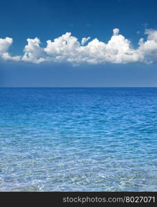 Blue sea water surface on sky&#xA;