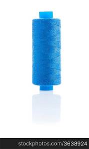 blue sewing thread