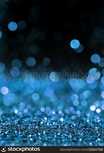 blue shimmering glitter