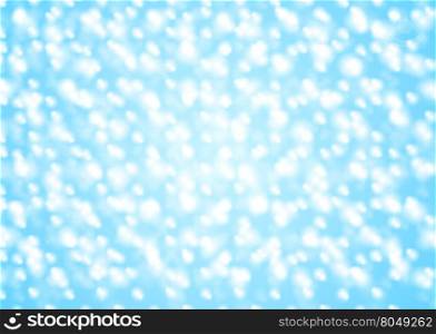 Blue shiny sparkling blurred background