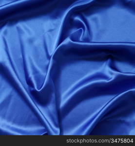 blue silk background close up