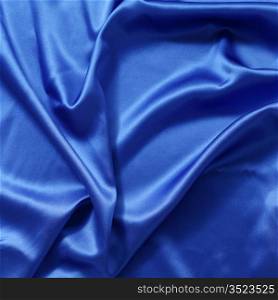 blue silk background close up