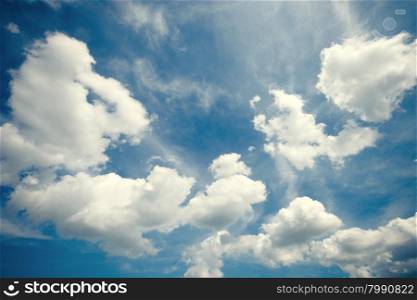 blue sky abstract background