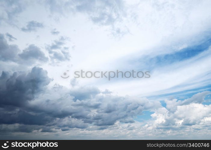 blue sky and beautiful white clouds