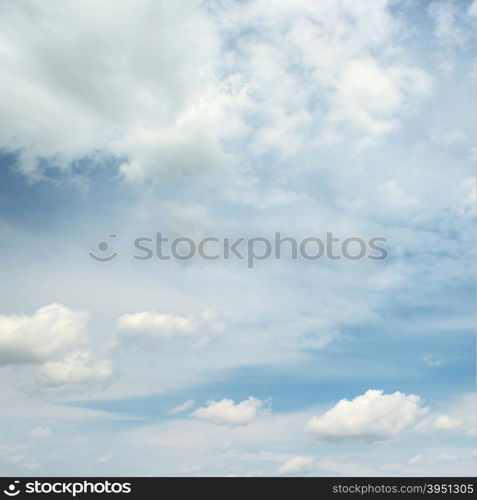blue sky and beautiful white clouds