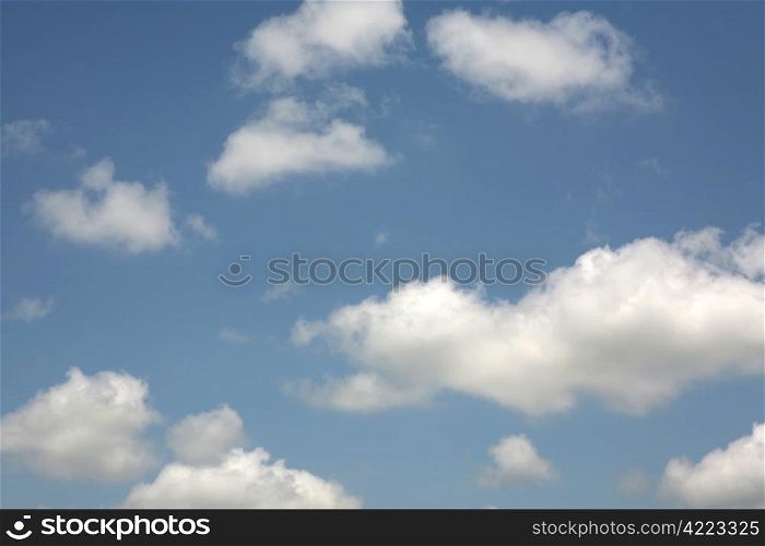 Blue sky and cloud background. Great design element for composites.