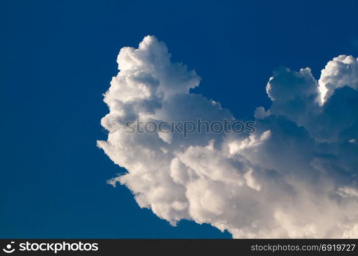 blue sky and cloud for background