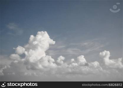 blue sky and cloud vintage style background
