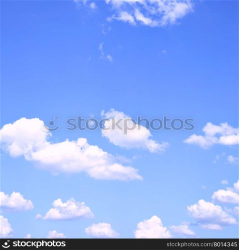 Blue sky and clouds and space for you own text