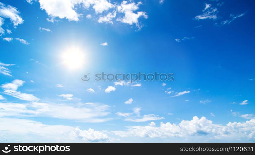 blue sky and clouds background