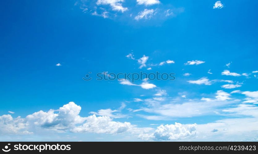 blue sky and clouds background