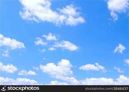 Blue sky and clouds, may be used as background