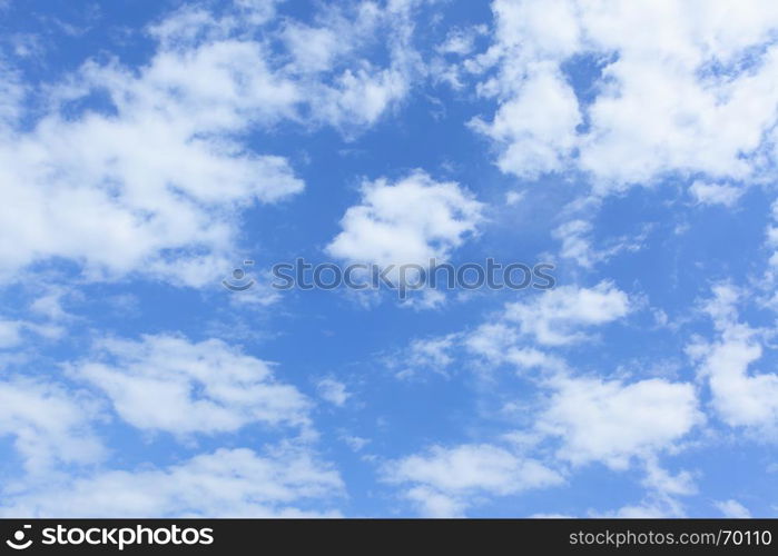 Blue sky and clouds - may be used as background