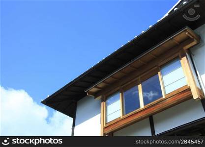 Blue sky and Private house
