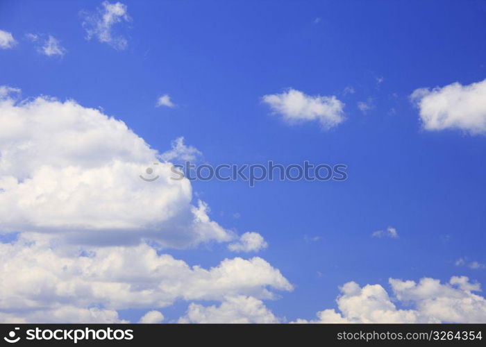 Blue sky and White cloud