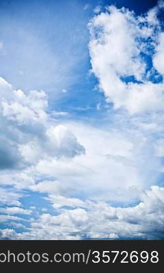 blue sky and white clouds