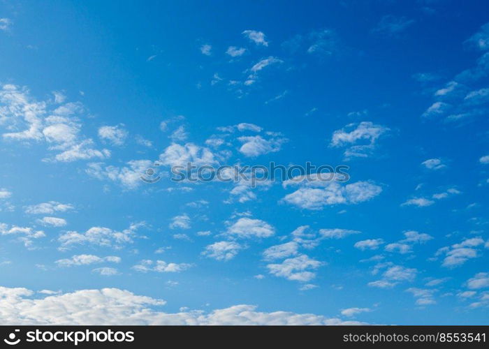 Blue sky and white clouds with space