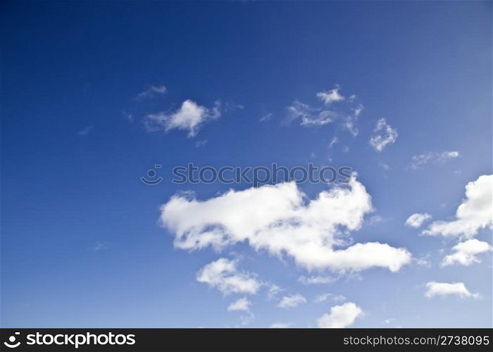 Blue sky and white cloudy