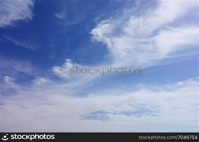 blue sky as a background